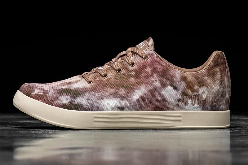 Copper Nobull Earth Tie-Dye Canvas Women\'s Trainers | CA L2059I